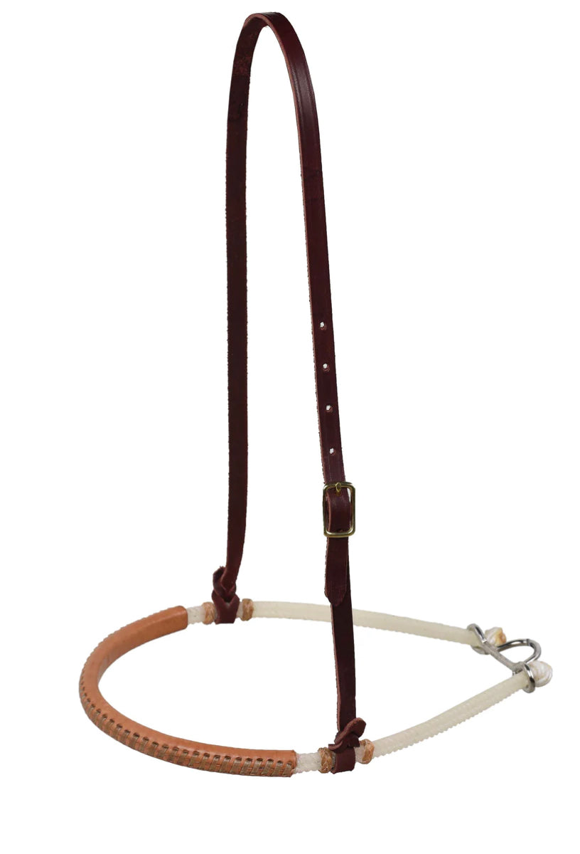 Leather Covered Rope Noseband