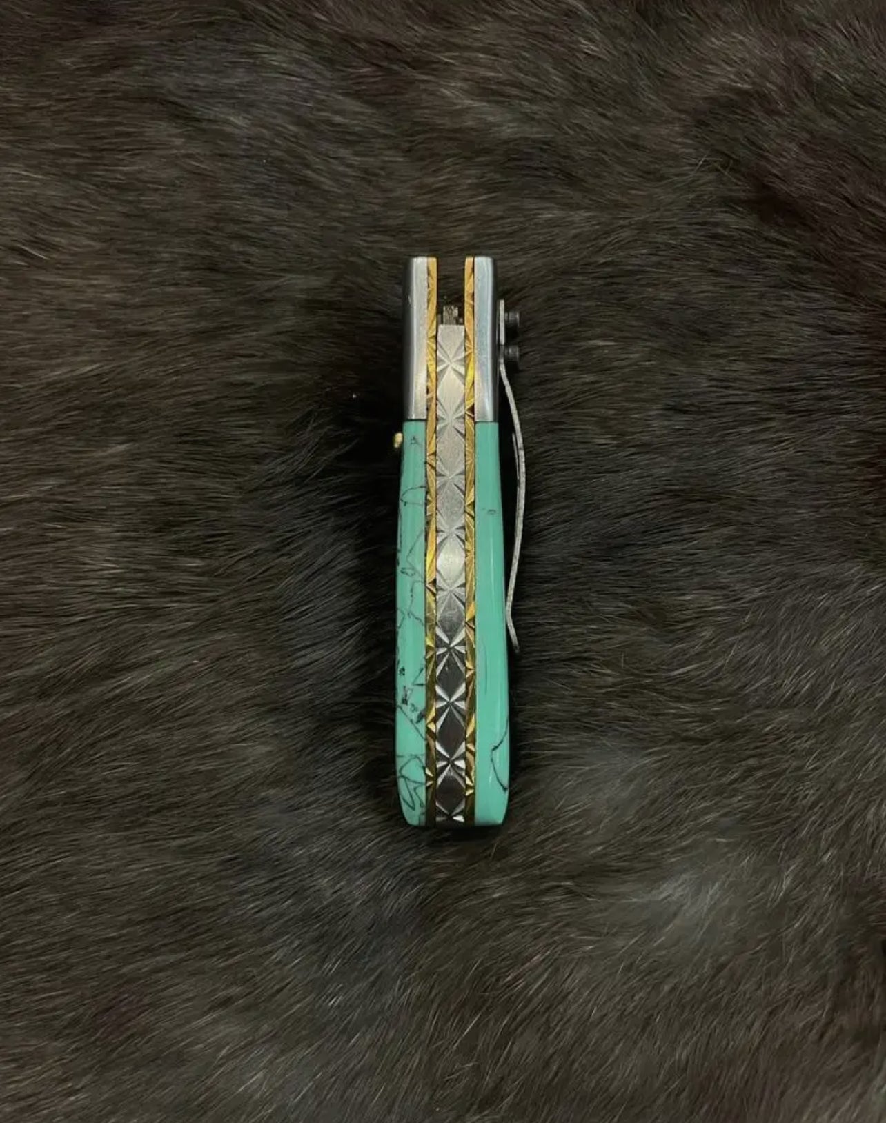 Turquoise knife with sheath