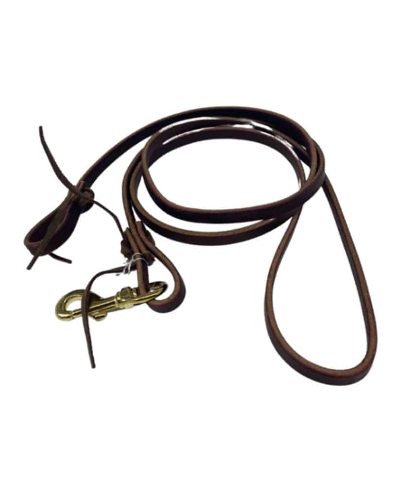 1/2” x 8’ Flat Roping Rein oiled