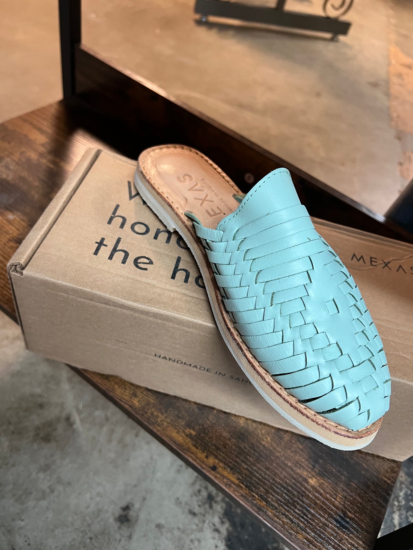 Mint Mules size 38/7us