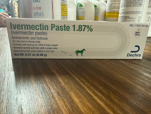 Ivermectin equine paste