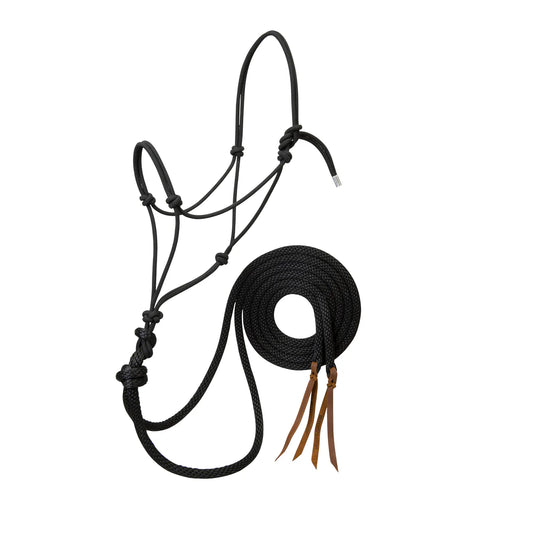 Silvertip loping rope halter with 8’ split reins