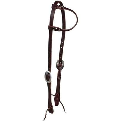 Latigo rolled ear w/tie s.s buckle