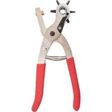 Revolving leather punch