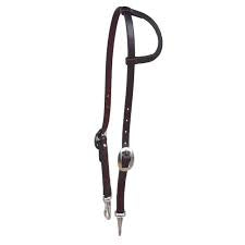 Oil one ear headstall w/snap