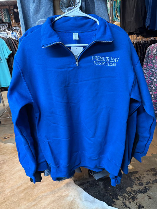 Royal Blue PH quarter zip sweatshirt