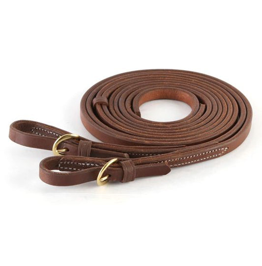 Buckle End Split Reins 5/8x8ft oiled