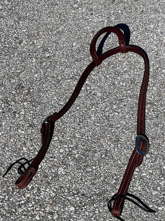 Double-N-Stitched Oiled Headstall