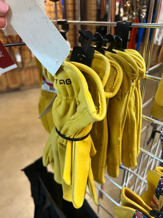 Golden stag gloves