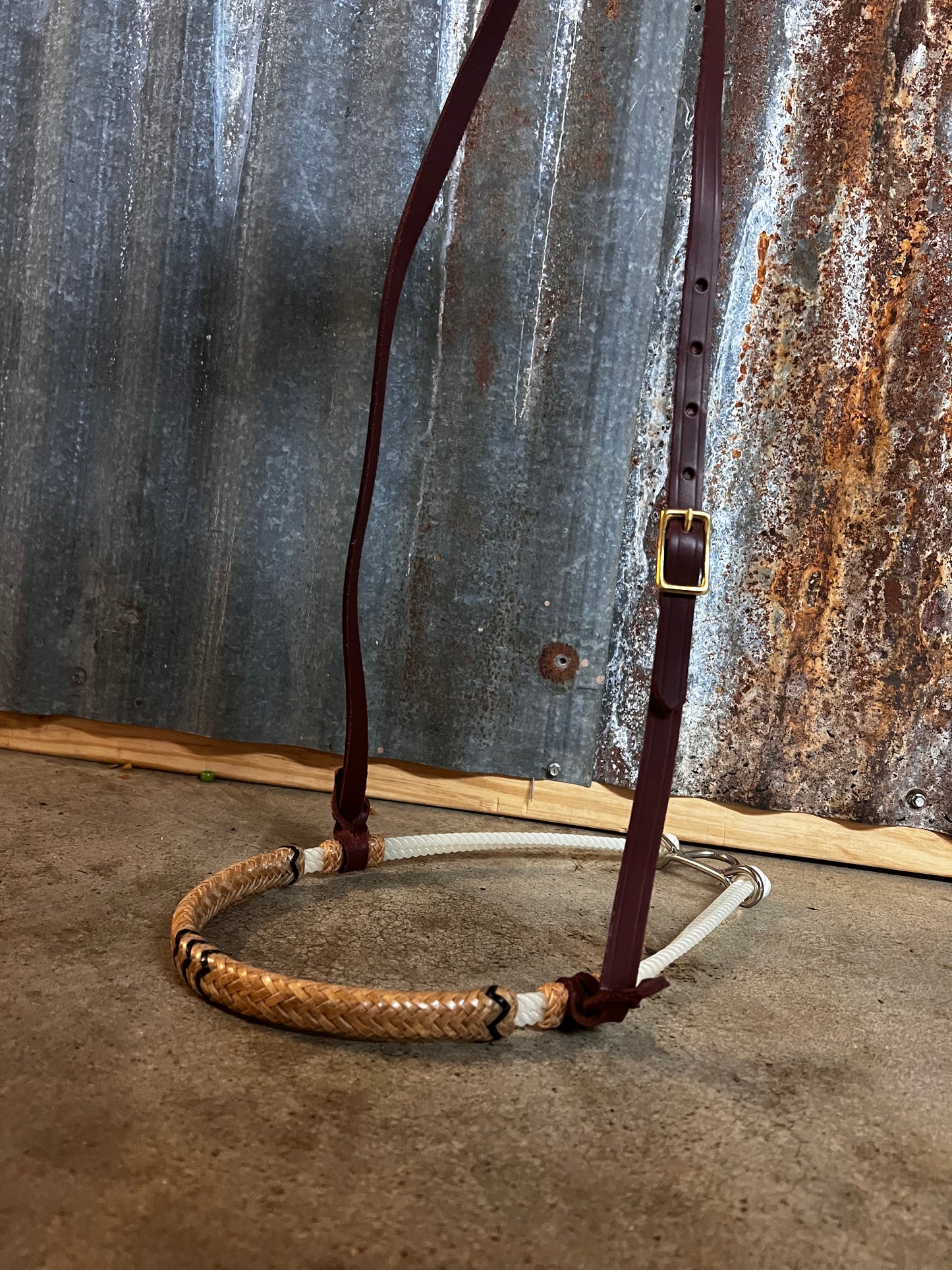 Rawhide Covered Double Rope Noseband