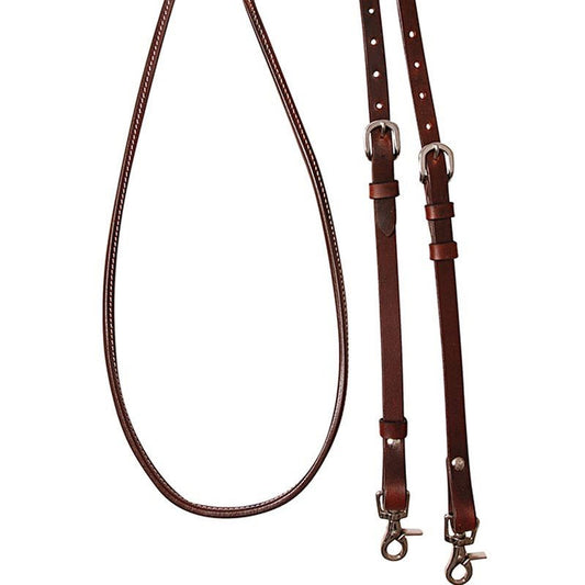 8’ adjustable reins- chocolate